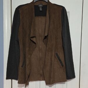 Travelers By Chicos Brown and Black Women's Blazer